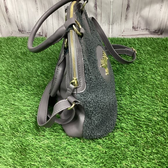 Juicy Couture Gray Faux Sherpa Teddy Handbag - Picture 2 of 15